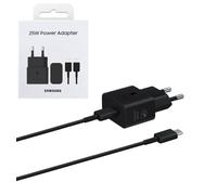 Samsung Caricabatteria Alimentatore USB-C FastCharge 25W + Cavo EP-T2510 Nero