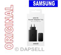 Samsung Caricabatterie Fast Originale 1x Usb + 2x Usb-c 65w Black Oppo A16e A36