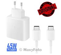 SAMSUNG CARICABATTERIE ORIGINAL USBC 45W EP-TA845 FAST CHARGING CAVO WHT 79160FA