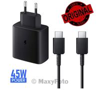 SAMSUNG CARICABATTERIE ORIGINAL USBC 45W EP-TA845 FAST CHARGING CON CAVO 79160EA