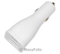 SAMSUNG CARICABATTERIE ORIGINALE AUTO FAST CHARGING DUAL USB EP-LN920WHT 791B2AA