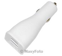 SAMSUNG CARICABATTERIE ORIGINALE AUTO FAST CHARGING DUAL USB EP-LN920WHT 79827AA