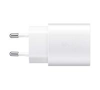 Samsung Caricatore USB C, adattatore CA 25 W Ultra Rapido, Ricarica Rapida, Samsung Caricabatterie Originale, Senza Cavo, Bianco