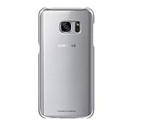 Samsung Clear Cover per Galaxy S7, Argento/Trasparente