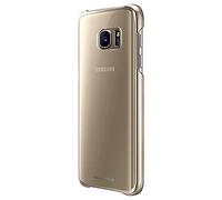 Samsung Clear Cover per Galaxy S7, Oro/Trasparente