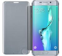 Samsung Plus Clear View Custodia per Galaxy S6 Edge Plus, Argento