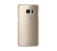 Samsung Clear View Cover per Galaxy S7 Edge, trasparente con angoli metallici