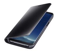 Samsung Clear View, Custodia protettiva con apertura a libro e funzione supporto per Galaxy S8, Nero