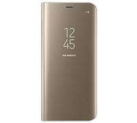 Samsung Clear View, Custodia protettiva con apertura a libro e funzione supporto per Galaxy S8, Oro