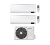 Samsung Climatizzatore Dual Split Cebu 9+18 con AJ050TXJ2KG/EU Inverter Wi-Fi Classe A++
