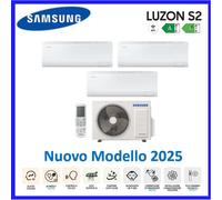SAMSUNG CLIMATIZZATORE LUZON S2 AJ052TXJ3KG 9+9+12 TRIAL AUTOCLEAN 19DB R32