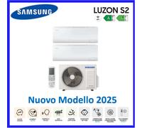 SAMSUNG CLIMATIZZATORE LUZON S2 DUAL SPLIT AJ040TXJ2KG 9000+12000 AUTOCLEAN R32