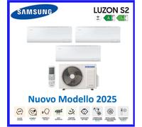 SAMSUNG CLIMATIZZATORE LUZON S2 TRIAL AJ052TXJ3KG 7+9+12 SPLIT AUTOCLEAN 19DB