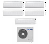Samsung Climatizzatore Penta Split Windfree Avant S2 7+9+9+12+18 BTU con AJ100TXJ5KG/EU Inverter R-32 Wi-Fi Classe A++