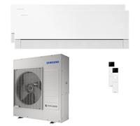 Samsung Condizionatore WindFree Première dual split 18000+24000 BTU inverter wifi unità esterna 10 kW Essential White