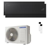 Samsung Condizionatore WindFree Première dual split 9000+9000 BTU inverter wifi unità esterna 4 kW Soapstone Charcoal