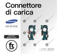 SAMSUNG CONNETTORE RICARICA A33 5G A336 ORIGINALE SERVICE MICROFONO TYPE C CARIC