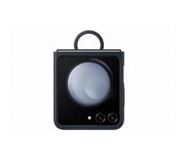 Samsung Silicone Cover with Ring Custodia Pieghevole con Anello per Galaxy Z Flip5, Indigo