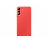 Samsung Cover in Silicone morbida per Galaxy S22+ 5G, Rosso brillante