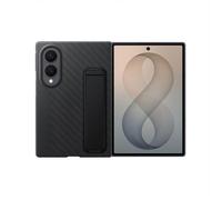 Samsung Carbon Standing Case custodia in fibra aramidica con supporto a cavalletto per Galaxy Z Fold8, 2 pellicole schermo anteriore incluse, Black