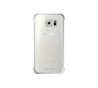 Samsung Custodia Clear Cover per Galaxy S6 Edge, Argento