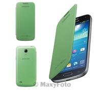 SAMSUNG CUSTODIA FLIP-COVER BOOK-CASE ORIGINALE GALAXY S4 MINI I9190 I9195 VERDE