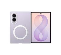 Samsung Clear Magnet Case cover magnetica trasparente con tecnologia Magnetic Power Profile per Galaxy Z Fold8, 2 pellicole schermo anteriore incluse