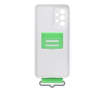 Samsung, Custodia per Galaxy A53 Silicone Grip Strap Stand Ultra Solid, Bianco