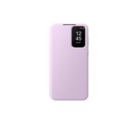 SAMSUNG Smart View Wallet Cover custodia a portafoglio con finestra di visione notifiche per Galaxy A55 5G, Lavanda