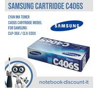 Samsung Cyan Toner C406S Original Cartridge CLT-C406S for CLP CLX NEW