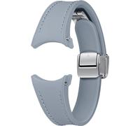 Samsung D-Buckle Hybrid Eco-Leather Band (Slim, S/M) per Galaxy Watch4 | Watch5 | Watch6 | Watch FE | Watch7 Series, Blue