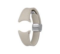 Samsung Galaxy Watch6 D-Buckle Hybrid Eco-Leather Band Slim (S/M), Etoupe