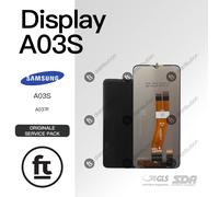 SAMSUNG DISPLAY A03S A037F ORIGINALE SERVICE NERO NO FRAME TOUCH SCREEN SCHERMO