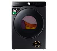 Samsung Asciugatrice DV16DG8600BVU3, 16 kg, Pompa di Calore, Wifi, AI Dry, Programma Igienizzante, Carica Frontale, 68,6L x 98,4H x 84,4P cm