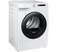 Samsung DV90T5240AW/S2 - Asciugatrice a pompa di calore, 9 kg, sistema di controllo semplice e antipiega, filtro 2 in 1, Optimal Dry, Super Short '35, bianco/nero