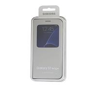 Samsung EF-CG935PSEGWW, Custodia S-View per Galaxy S7 Edge, argento