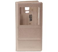 Samsung EF-CN910BE Case-Custodia Flip con Finestra Galaxy Note 4, Colore: Dorato