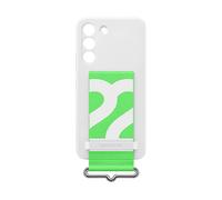 Samsung Silicone Cover con Strap per Galaxy S22, White