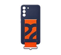 Samsung Silicone Cover con Strap Custodia con fascia per Galaxy S22+ 5G, Navy