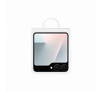 Samsung Silicone Case with Ring Custodia pieghevole in silicone con anello per Galaxy Z Flip6 | Z Flip7 FE, White