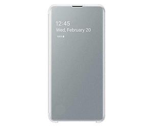 Samsung EF-ZG970CWEGWW Clear View Custodia per S10 E, Bianco