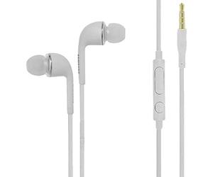Samsung EHS64AVFWE Stereo Headset, con Controllo del Volume per Galaxy S3 I9300, Galaxy Note N7000 I9220, Cavo Tondo, colore: Bianco in bulk pack