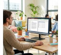 Samsung Essential S43UF Monitor 24" Full HD Monitor da 24" Full HD con pannello IPS e USB-C, ideale per ufficio moderno con connettività semplificata