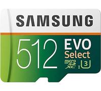 SAMSUNG EVO Select - Scheda di memoria microSDXC UHS-I U3 100MB/s Full HD e 4K UHD da 512 GB, con adattatore (MB-ME512HA)