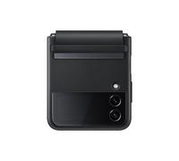 Samsung Flap Leather Cover Custodia Pieghevole in pelle per Galaxy Z Flip4, Nero