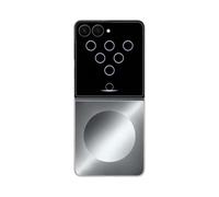 Samsung Flipsuit Case Cover trasparente con Card a tecnologia NFC per Galaxy Z Flip8, Silver