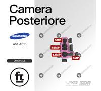 SAMSUNG FOTOCAMERA POSTERIORE A51 A515 48+12+5+5MP ORIGINALE FLAT FLEX BACK CAME