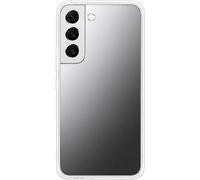 Samsung Frame Cover Custodia in silicone per Galaxy S22 5G, retro trasparente e specchio inclusi, Trasparente