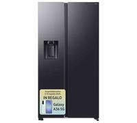 Samsung Frigorifero Side by Side RS70F65KEF/EF con Dispenser Acqua/Ghiaccio, Wifi con AI Energy Mode, Total No Frost, SpaceMax, 635 L, LxAxP: 91,2 x 178,4 x 72,6 cm, Antracite