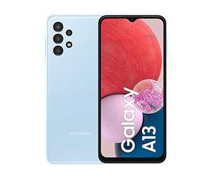 Samsung Galaxy A13 Smartphone Android, Display Infinity-V da 6.6 pollici¹, Android 12, 4GB RAM e 64 GB di Memoria interna espandibile², Batteria 5.000 mAh³, Light Blue [Versione italiana]